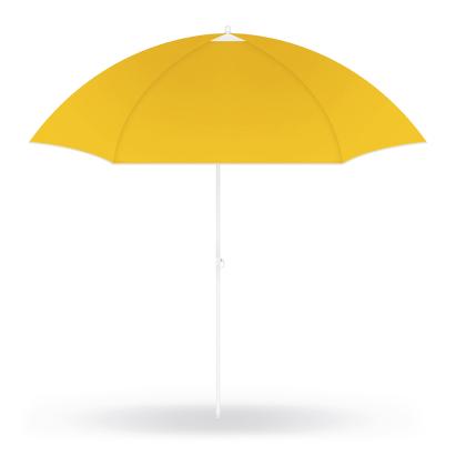 Umbrela de plaja pliabila cu protectie UV si inaltime reglabila, diametru 150 cm, galben