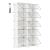 Dulap modular pentru pantofi cu 10 compartimente si usi transparente, alb