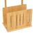 Suport hartie igienica din bambus 5Five Bamboo cu rezerva, natur, 31x21x82 cm