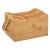 Organizator pentru tacamuri si servetele din bambus cu maner, 24x14x24 cm