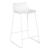 Scaun de bar Atmosphera Otac alb, 47x48,5x82,5 cm, PP si metal