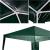 Pavilion gradina 250x250x255 cm, structura metalica cu 4 picioare, acoperis PE 90g/mp, verde