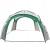 Pavilion gradina 350x350x230 cm, structura fibra de sticla, acoperis poliester impermeabil, verde cu alb