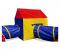 Set corturi de joaca 5 in 1 pliabil cu tunele si casute, multicolor