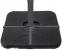 Suport baza umbrela 50x50x8 cm, set 4 elemente umplere cu apa sau nisip, manere metalice, plastic rezistent, negru