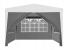 Pereti laterali pavilion 295x195 cm, set 4 bucati, cu ferestre si usa, PE impermeabil, gri