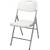 Scaun pliabil alb din otel si HDPE, antiderapant, 54x46x86 cm