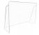 Poarta de fotbal pentru copii 213x152x75 cm, din otel, alba