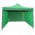 Cort tip pavilion cu 3 pereti laterali, structura solida otel si acoperis impermeabil PVC, 3x3 m cu inaltime reglabila, verde