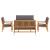 Set de canapele pentru grădină 5 pcs Maro Lemn Solid de Acacia GartenMobel Dekor