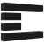 Set comodă TV Pe perete 6 pcs Stejar Negru Lemn compozit GartenMobel Dekor