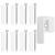 Bariera de protectie pentru copii 318x75 cm, alba, 5 panouri cu poarta