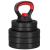 Gantera kettlebell reglabila 10 kg cu discuri bituminoase, negru-rosu