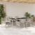 Set de masă pentru grădină 7 pcs Gri deschis poliratan GartenMobel Dekor