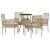 Set de masă pentru grădină 5 pcs Bej poliratan GartenMobel Dekor