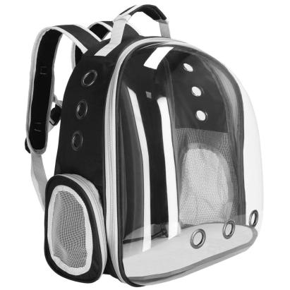 Rucsac pentru transport animale mici si medii, 12 kg, hublou panoramic, gri