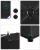 Dulap pentru pantofi modular SONGMICS, 10 compartimente, negru, 43x31x173 cm