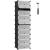 Dulap pentru pantofi modular SONGMICS, 10 compartimente, negru, 43x31x173 cm
