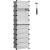 Dulap de pantofi modular Songmics, 10 compartimente, configurabil, gri