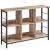 Biblioteca VASAGLE cu 6 compartimente, stil industrial, gri stejar, 120 cm