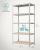 Raft metalic de depozitare Songmics, 5 polite MDF, 600 kg, 200x100x50 cm, argintiu