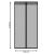 Plasa anti-insecte magnetica pentru usa 100x210 cm, neagra