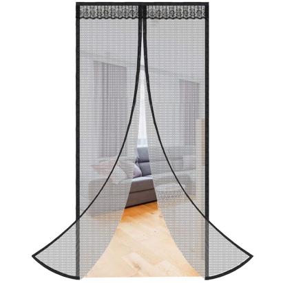 Plasa anti-insecte magnetica pentru usa 100x210 cm, neagra