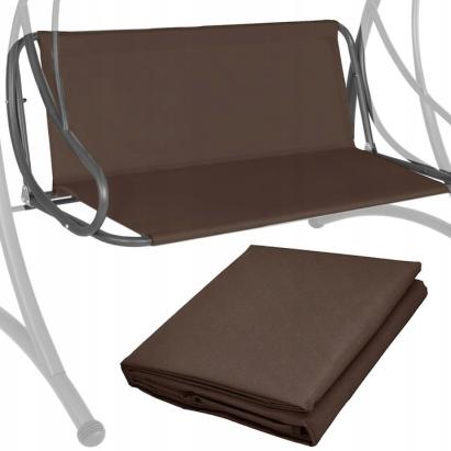 Husă din pânză pentru leagăn de grădină 4 persoane, 160x100 cm, maro