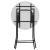 Masa de catering pliabila rotunda, alba, 80x110 cm, cu cadru metalic