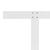Spătar pentru canapea din paleți, alb, 110 cm, fier GartenMobel Dekor