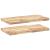 Rafturi suspendate 2 buc. 60x40x4 cm lemn masiv acacia netratat GartenMobel Dekor