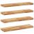 Rafturi suspendate 4 buc. 80x20x4 cm lemn masiv acacia netratat GartenMobel Dekor