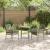 Set Bistro de Grădină 3 pcs Gri poliratan GartenMobel Dekor