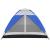 Cort de plaja si camping impermeabil cu protectie UV, 4 locuri, gri-albastru