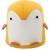 Taburet pentru copii tip pinguin galben, plus moale, 28x34 cm