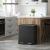 Coș de gunoi Songmics din inox, colectare selectivă 2x30L, negru