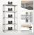 Set 2 rafturi metalice de depozitare Songmics 180x90x40 cm, 875 kg, gri