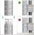 Set 2 rafturi metalice de depozitare Songmics 180x90x40 cm, 875 kg, gri