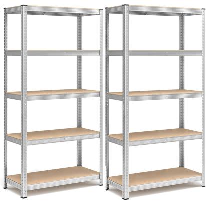 Set 2 rafturi metalice de depozitare Songmics 180x90x40 cm, 875 kg, gri