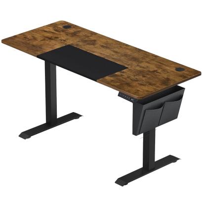 Birou electric reglabil pe inaltime Songmics 140x60 cm, maro rustic
