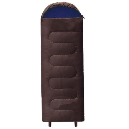 Sac de dormit tip mumie 220x80 cm, 0-15°C, cu husa transport, maro