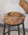 Set 2 scaune de bar VASAGLE cu spătar, stil industrial, maro rustic