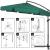 Umbrela de gradina cu brat lateral, husa si manivela, 300 cm, verde