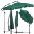 Umbrela de gradina cu brat lateral, husa si manivela, 300 cm, verde