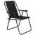 Scaun de plajă pliabil Sersimo, negru, 100 kg, 52x73 cm