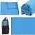 Prosop de plajă din microfibră cu uscare rapidă și husă, 90x180 cm, albastru