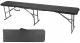 Set masă pliabilă cu 2 bănci tip valiză, 180 cm, negru, 6 persoane