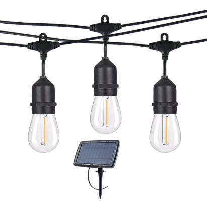 Ghirlanda luminoasa solara Ariane cu 10 becuri LED, 6 m, alb cald