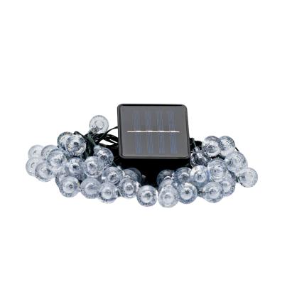 Ghirlandă luminoasă solară LED Bubble, 50 becuri, 9,35 m, alb cald