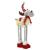 Figurina Craciun, Ren, picioare telescopice, iluminare LED, inaltime reglabila 64-85cm